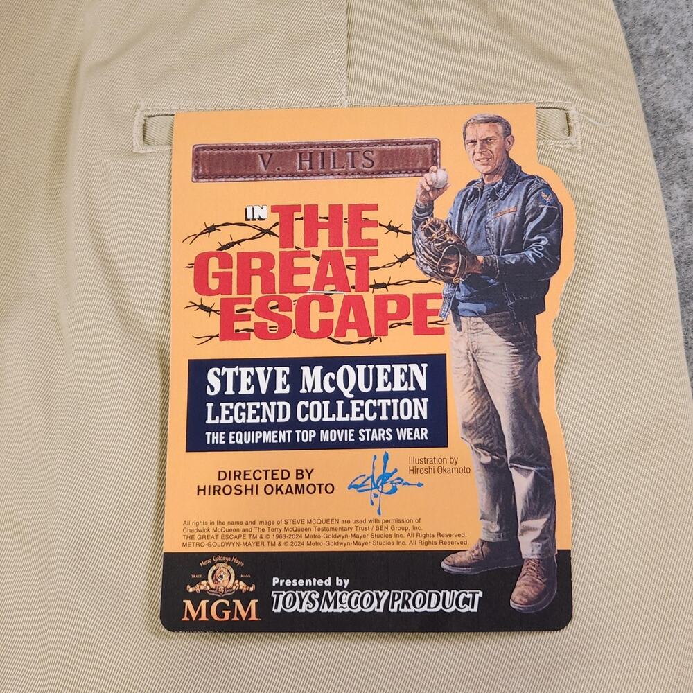 VTG Toys McCoy Steve McQueen The Great Escape‎ Pants Mens 32x31 Japan V. Hilts - Picture 4 of 16